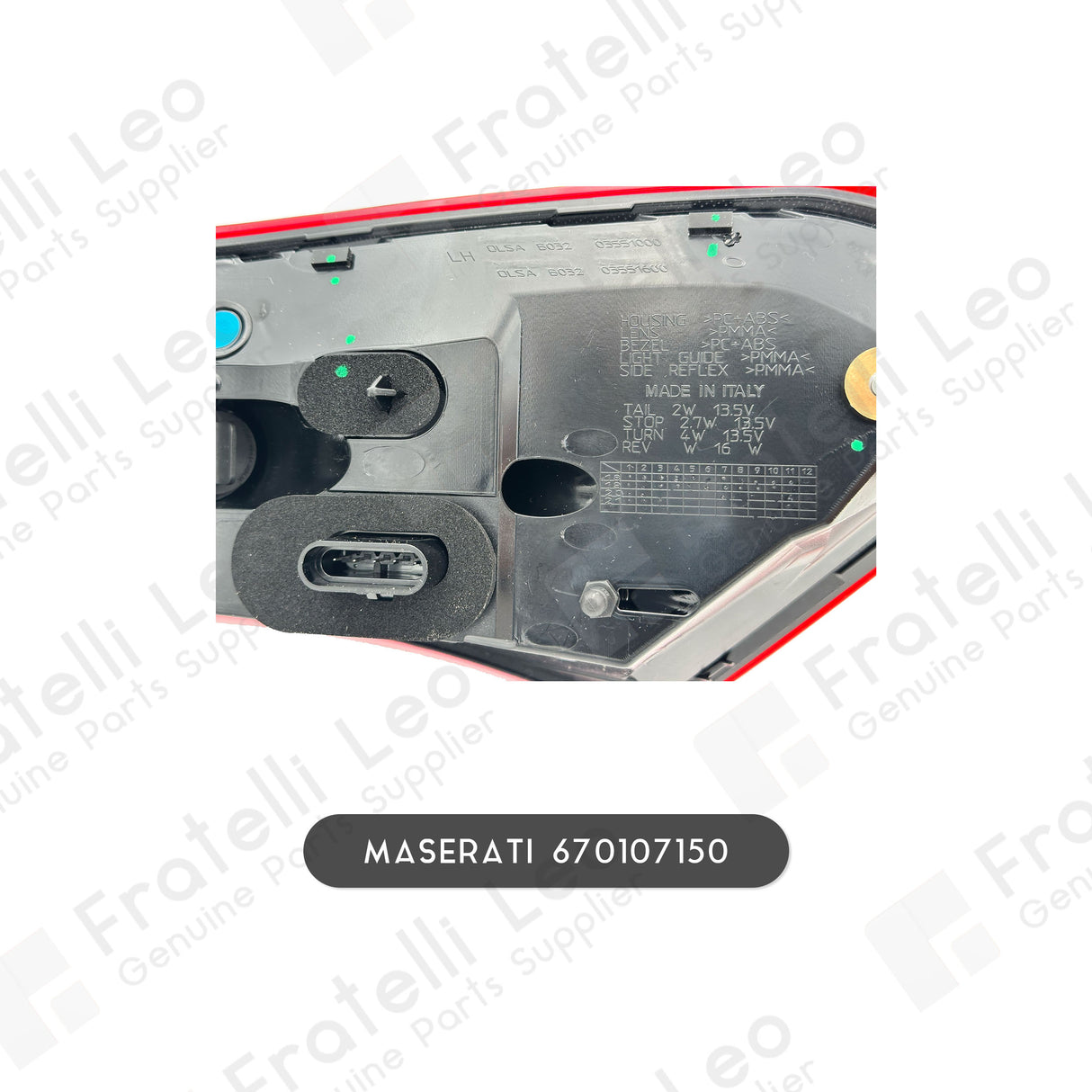 MASERATI GHIBLI Feu arrière extérieur d’origine SX 670008482