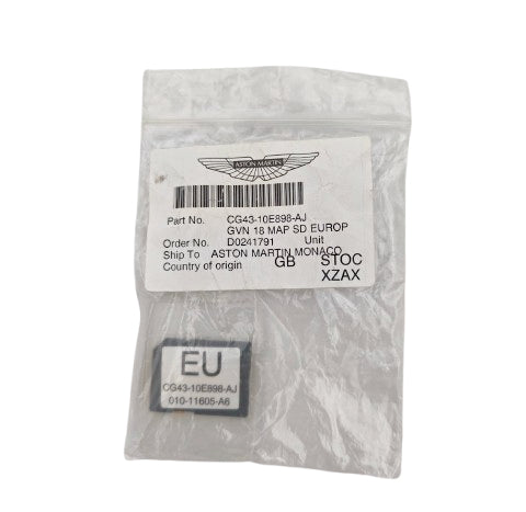 Aston Martin Scheda SD mappe Europa CG43-10E898-AJ