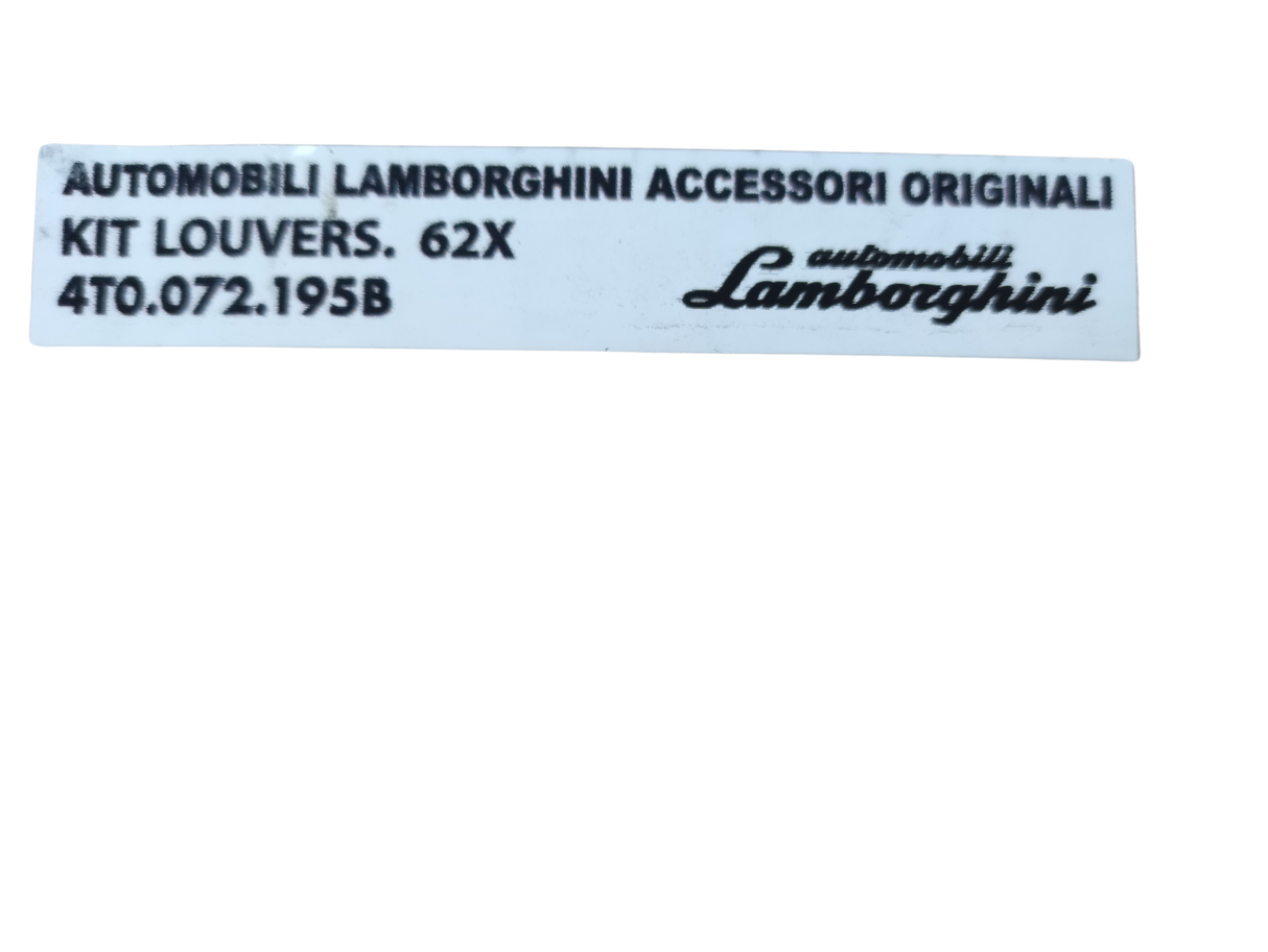LAMBORGHINI Kit louvers huracan 4T0072195B