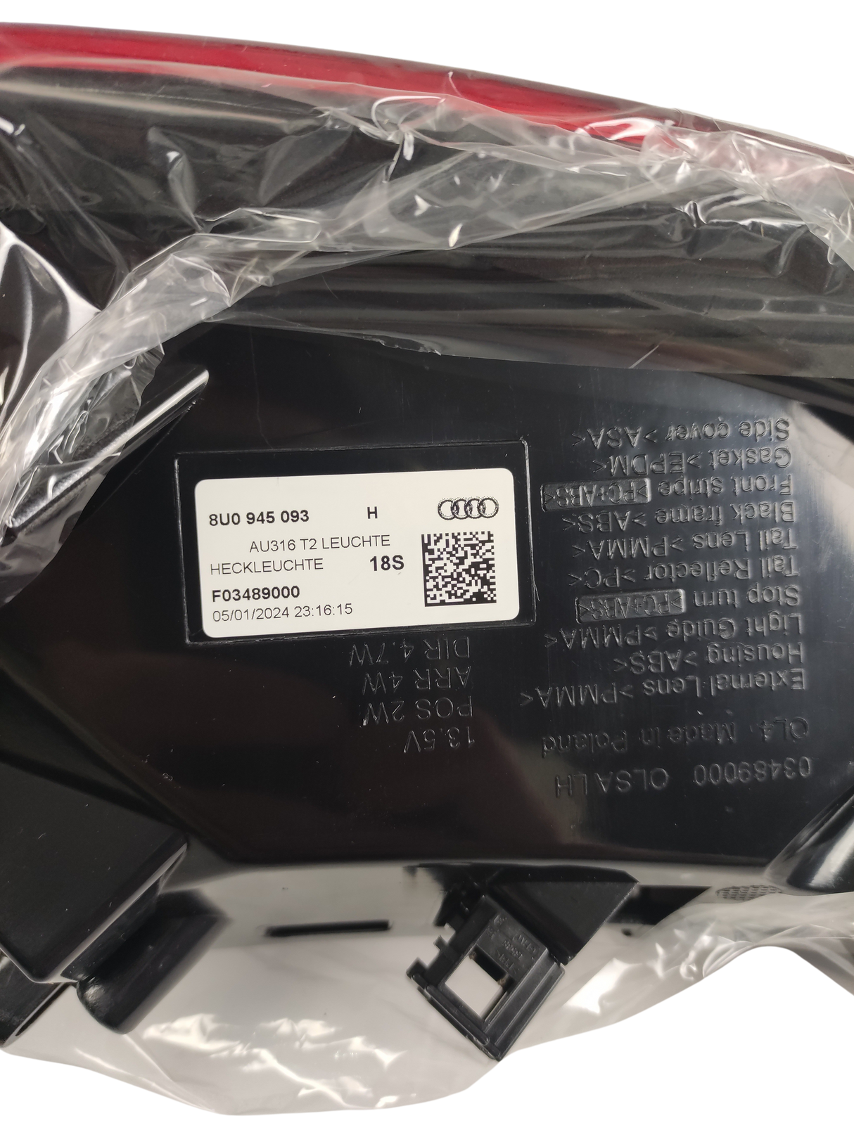 AUDI Q3 Originale Fanale Posteriore SX 8U0­945­093A