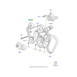 CORREDO - RULLO TENDITORE LAND ROVER PQH500020